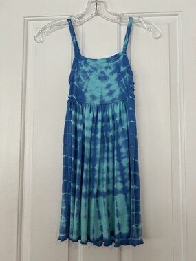 Mignone - Blue and White Cotton Sundress - Size 5/6 Girls